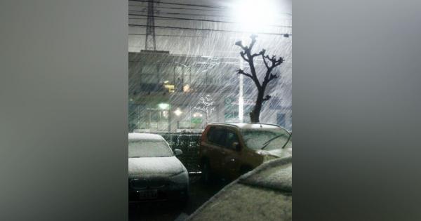 関東内陸で積雪、秩父で10センチ　都心は積もらず