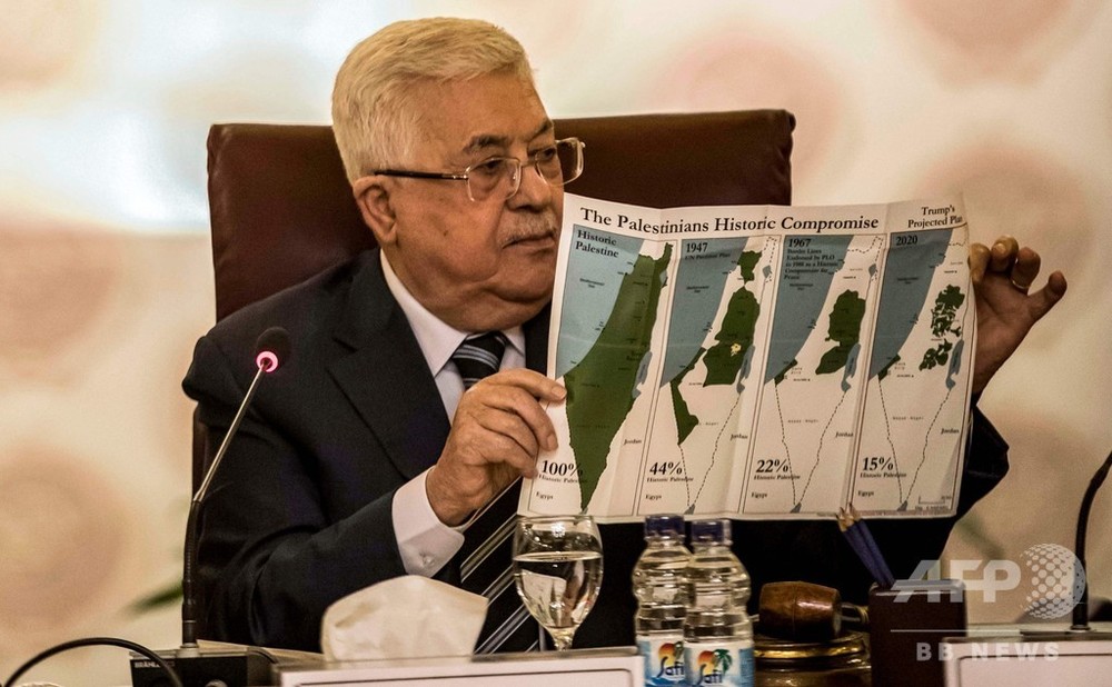 パレスチナ議長、「米・イスラエルと関係絶つ」 和平案に反発