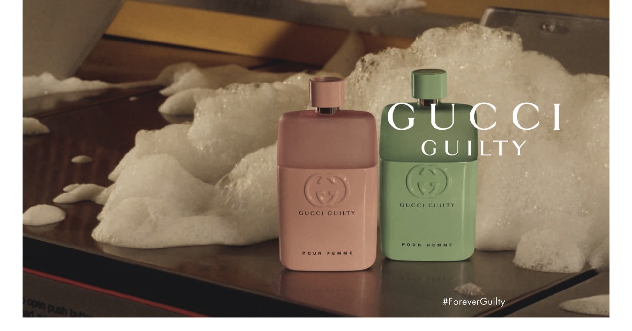 「グッチ」カップリング香水にバレンタインエディションが登場、パステルカラーの限定ボトルデザイン