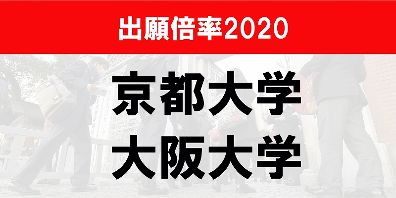 京都大学、大阪大学2020出願倍率