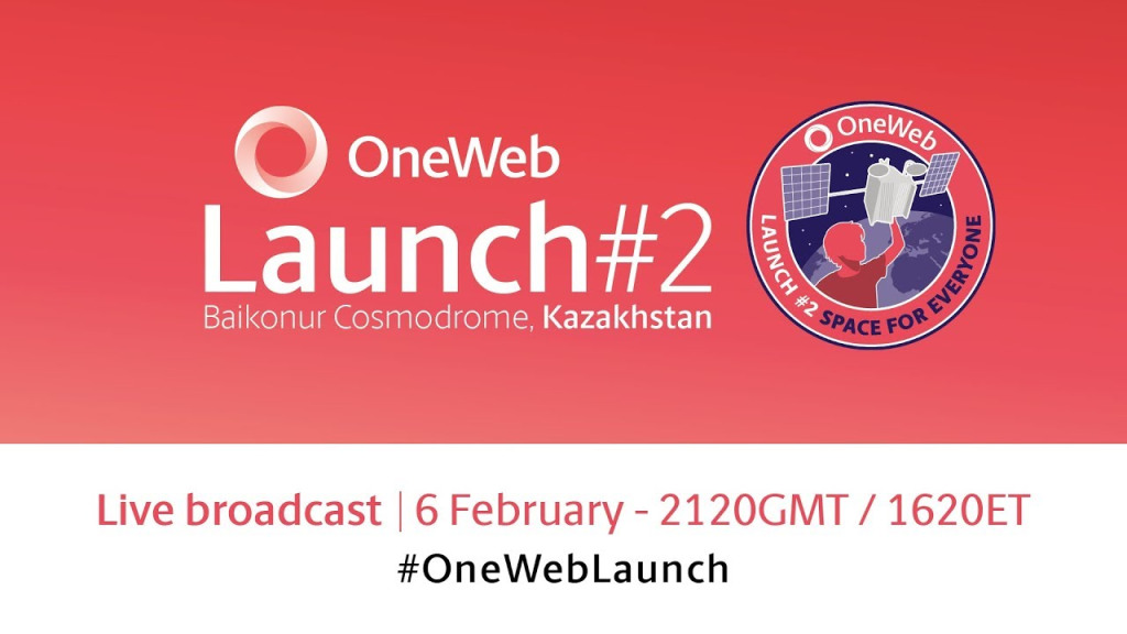 OneWebが34機のブロードバンド通信衛星の打ち上げをライブ配信