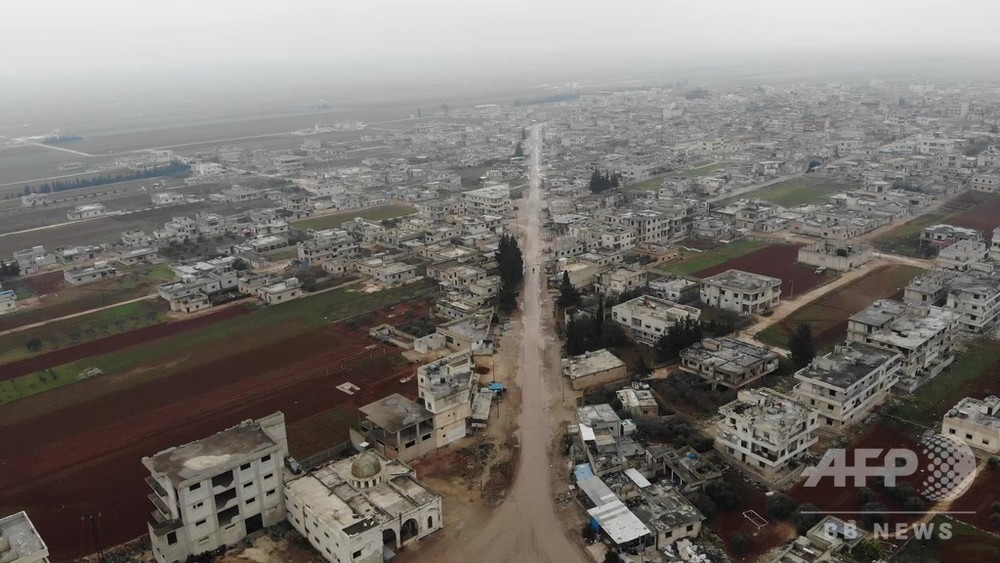 動画：廃虚と化したシリアの町、政府軍の攻撃で人影消える