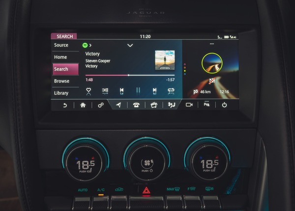 ジャガー Fタイプ 改良新型、音楽アプリ「Spotify」車載化…スマホ接続を不要に