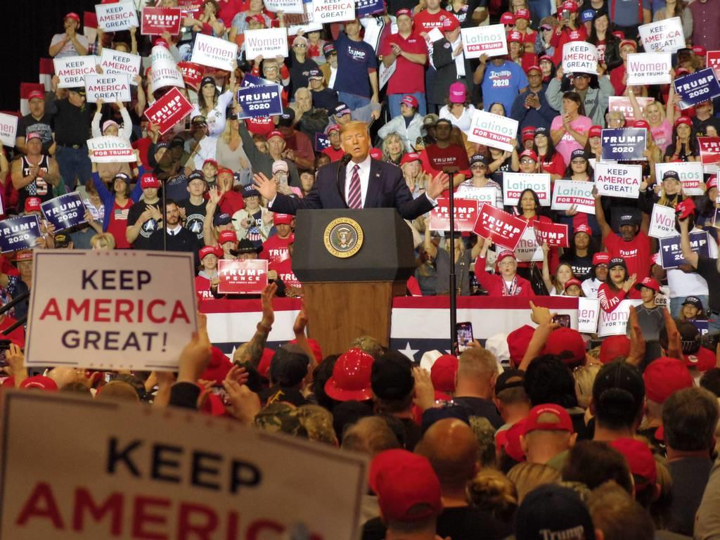 【米大統領選】トランプ大統領がラスベガスで大規模集会　民主党の指名争いに対抗
