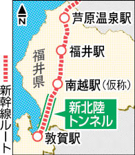 北陸新幹線の新北陸トンネル貫通遅れ