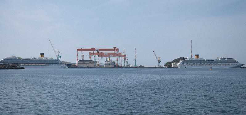 クルーズ船修繕、中国から日本に変更　三菱重工長崎香焼工場で初受注