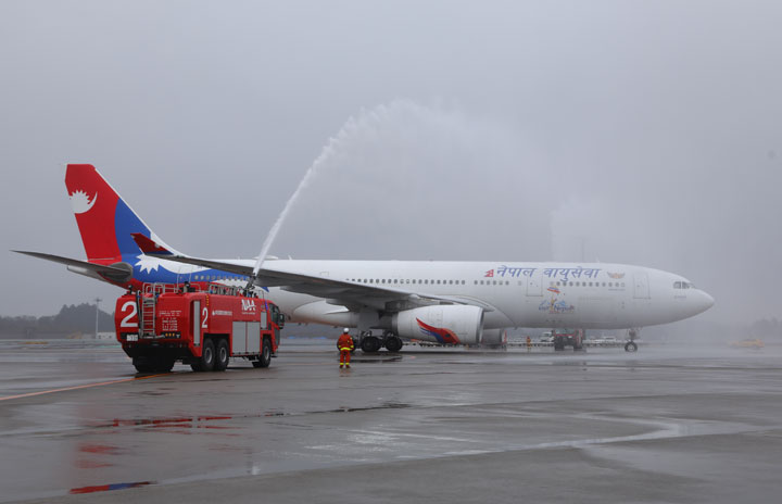 ネパール航空、成田就航　カトマンズから週3往復