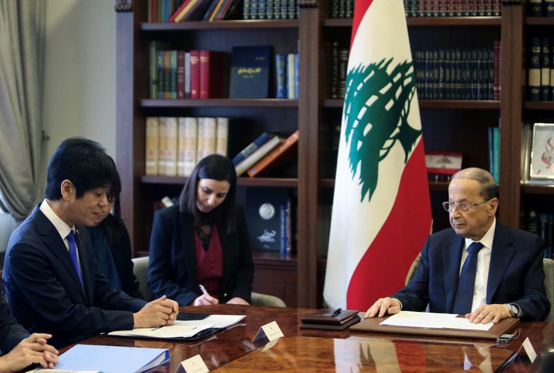 ゴーン被告は「日本で裁判」を、法務副大臣がレバノン大統領と会談