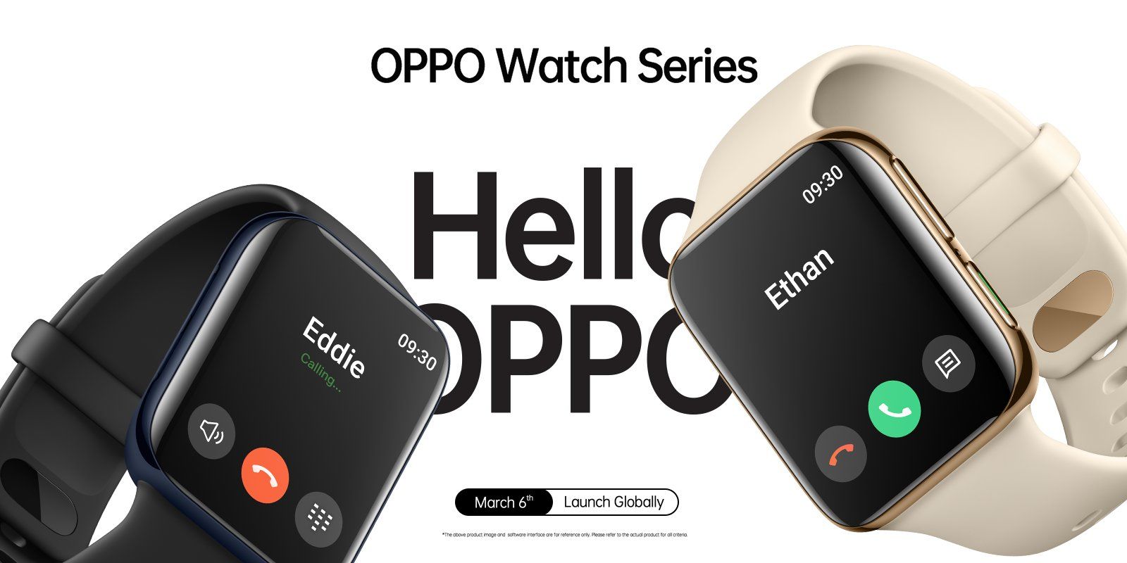 OPPO、Apple Watch似のOPPO Watchを予告。3月6日にグローバル発表
