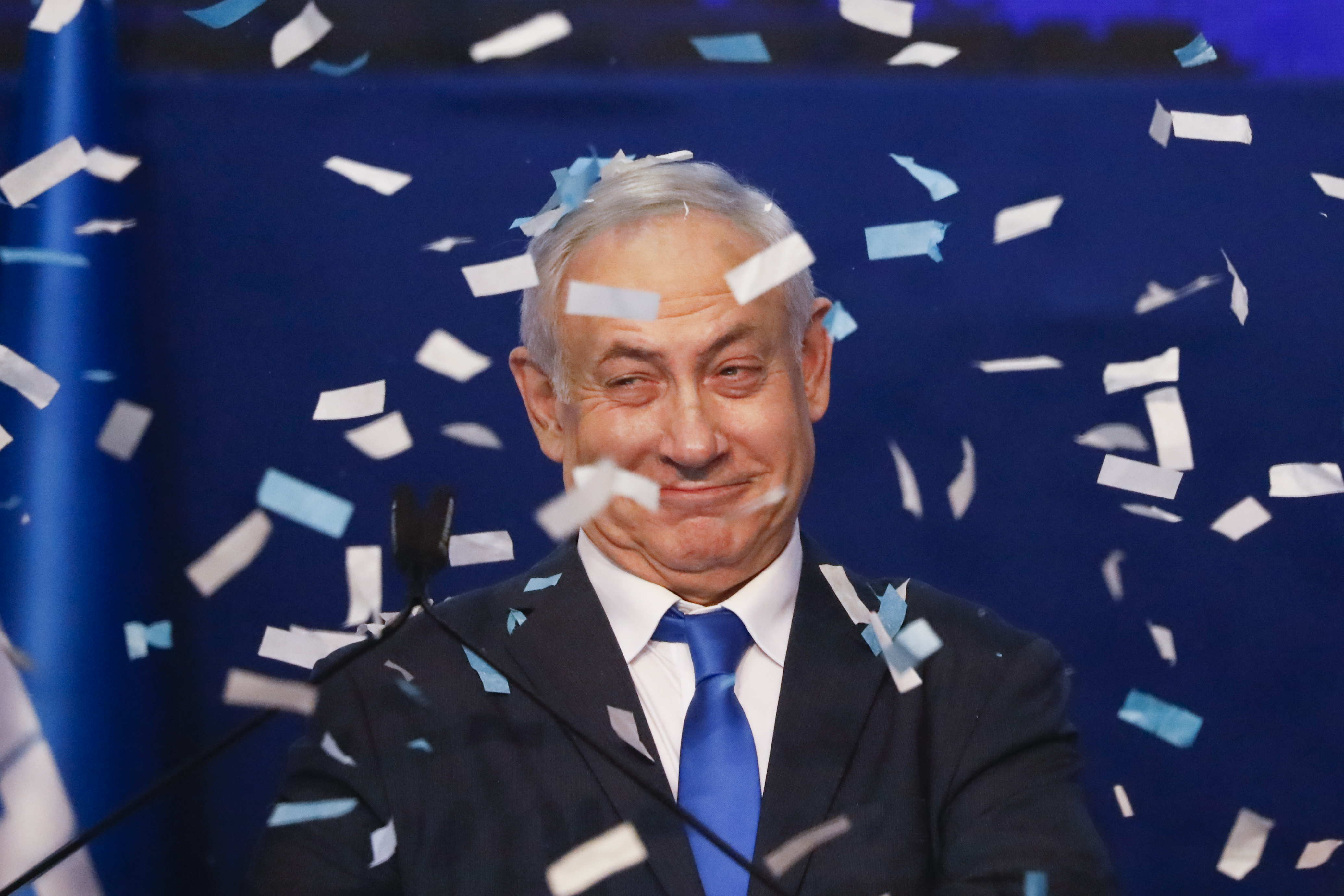 ネタニヤフ氏、第１党を確保、米、イスラエル・サウジの和平狙う