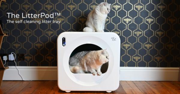スマート猫トイレ「LitterPod」は安全に自動掃除！センサーで猫の居場所を感知