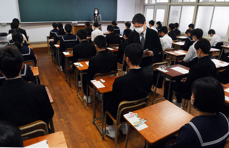 「臨時休校で大変だった…」福岡県で高校一般入試始まる
