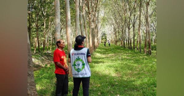 天然ゴムを持続可能な資源に、横浜ゴムがタイで農園の調査を実施