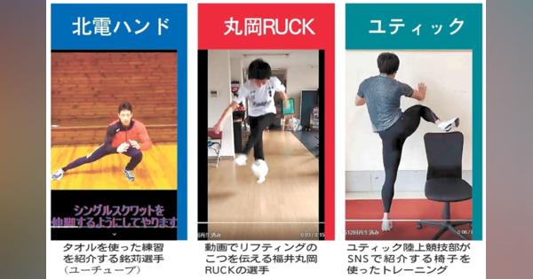 自宅トレーニング、福井の選手が動画
