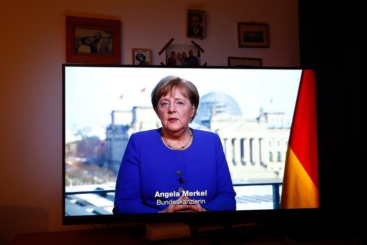 ドイツ首相、コロナ対応で「戦時体制の結束」呼び掛け