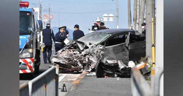 強盗傷害事件で追跡中の車がトラックと衝突、4人死傷　京都府警