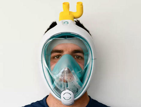3Dプリンターとシュノーケリングマスクで人工呼吸器の試作に成功、伊ベンチャー