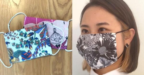 かわいい手縫い「布マスク」の作り方　簡単、型紙いらず