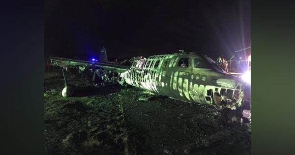 マニラ空港で羽田行き小型機炎上、8人全員死亡