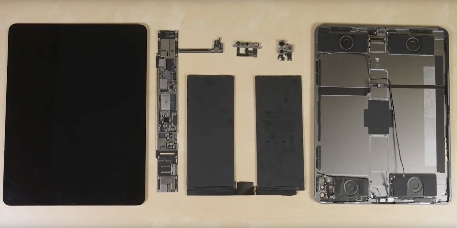 iFixitが新iPad Proを分解。カメラとLiDAR以外は前モデルとほぼ同じ