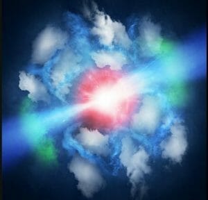 アルマ×重力レンズ。110億光年先のクエーサーを「視力9000」で観測