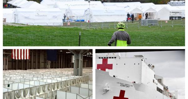 ニューヨークに “野戦病院” が次々開設。セントラルパーク、全米オープンの会場にも…
