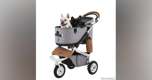 ［リアニマル］中型犬2頭を乗せられるペットカート　GMPインターナショナルが5月下旬に発売