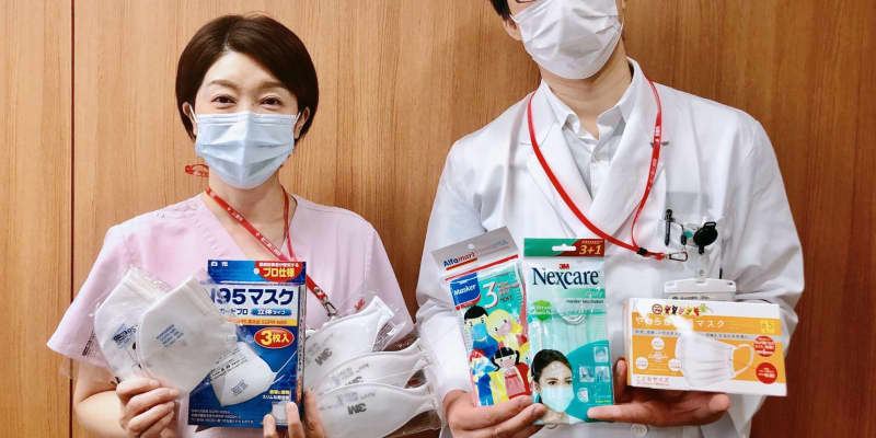 最前線の医師にマスク寄贈、東京　住民ら「活動ありがとう」