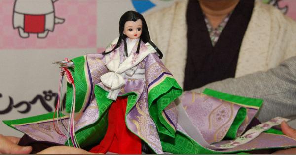 日本三大美人「熊野御前」姿のリカちゃん　人形作家が寄贈　静岡・磐田