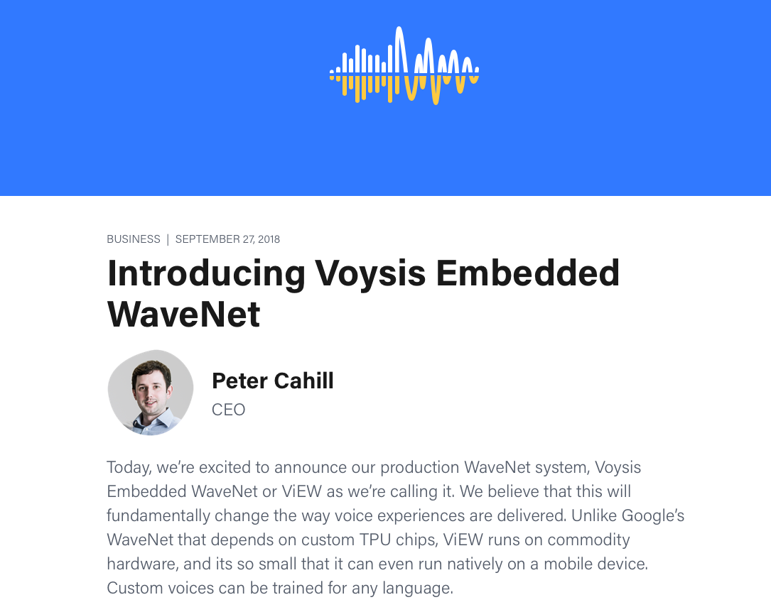 Apple、音声AIを使いやすいAPIで提供する「Voysis」を買収