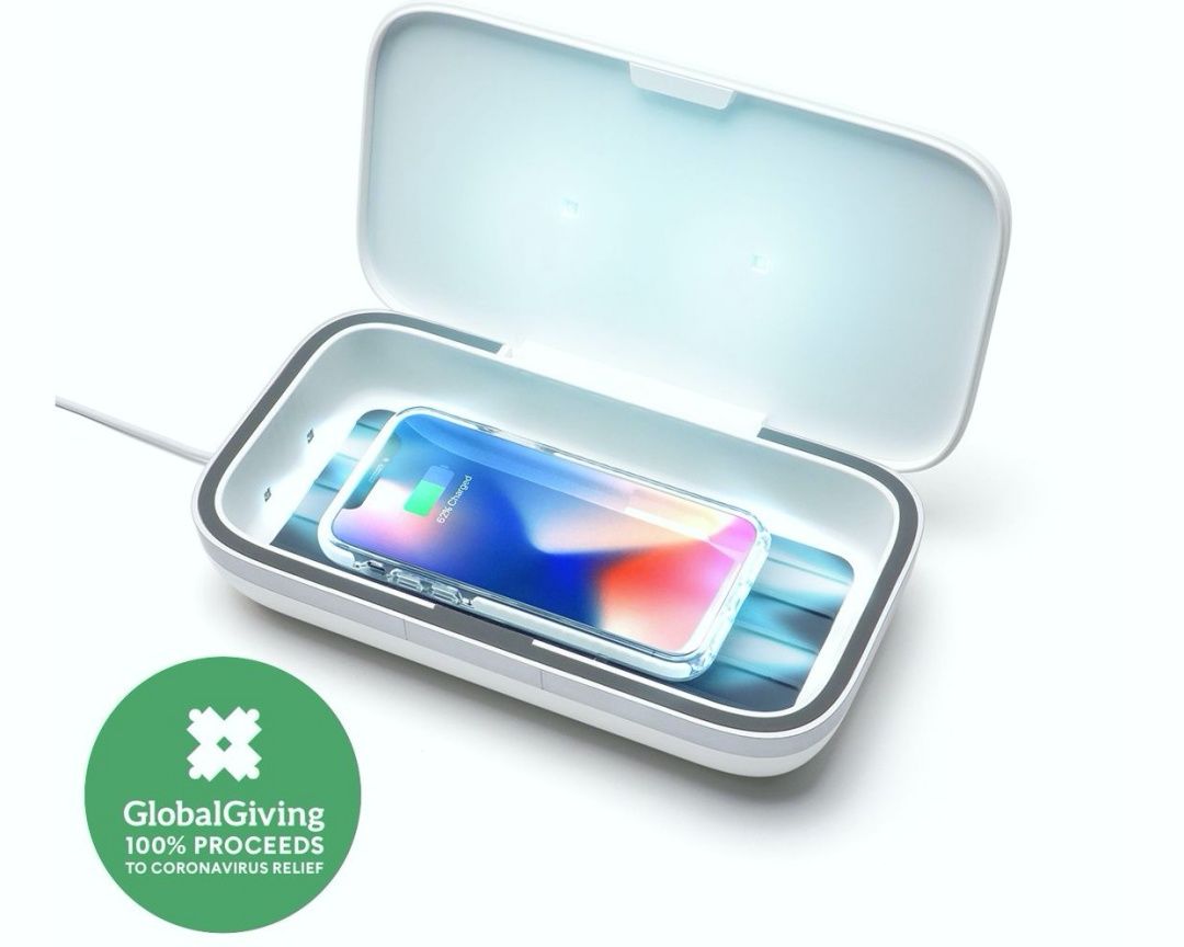 スマホを3分でuv除菌するケース 販売利益はすべて新型コロナウイルス対策基金へ寄付