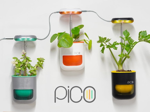 室内植物の水やりと日照を自動化。レトロなのにスマートな栽培器「PICO」が登場！