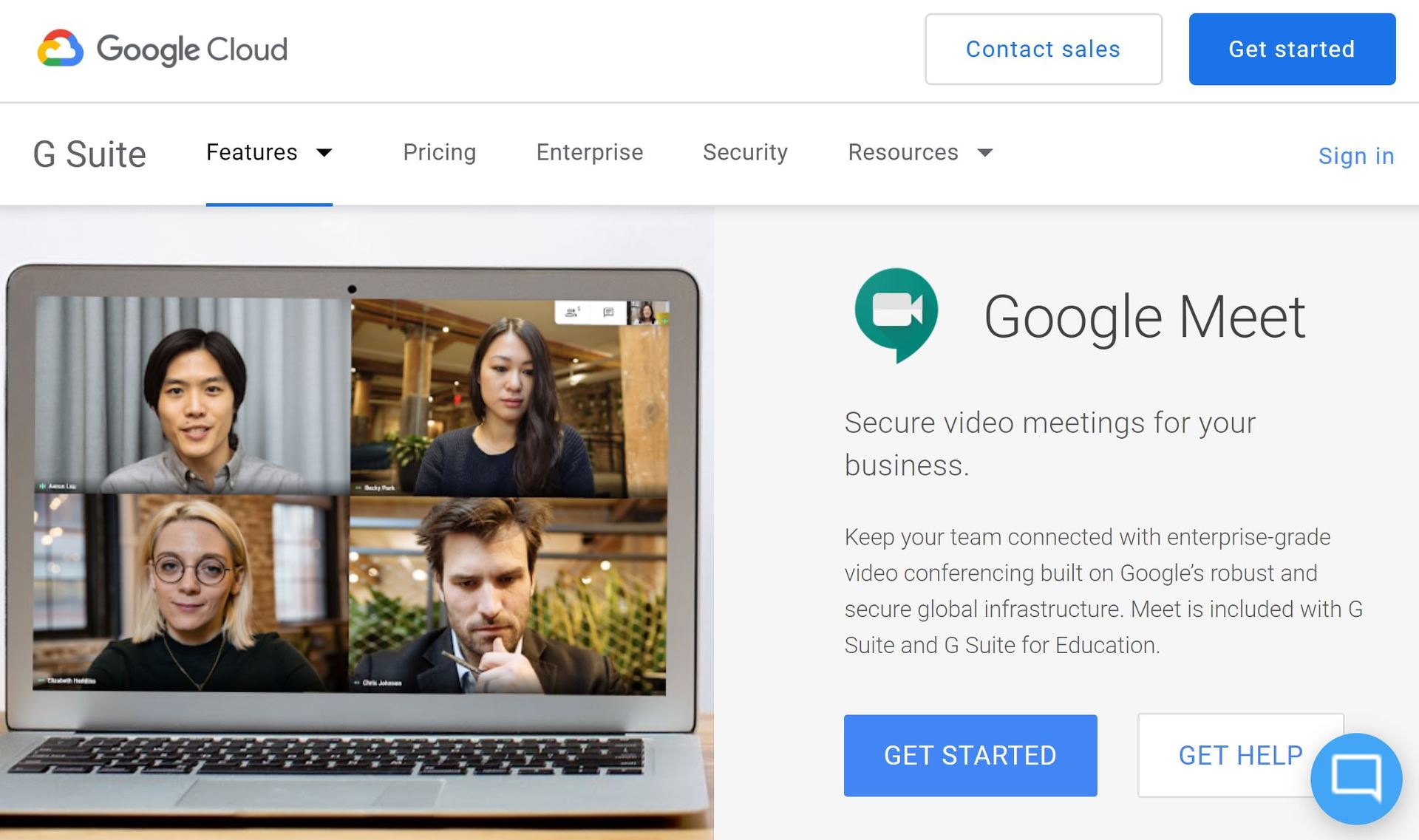 Google、企業向け「G Suite」の「Hangouts Meet/Chat」を「Google Meet/Chat」に改称