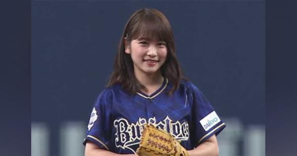 【始球式名場面】「今年こそはノーバウンド」　リベンジ誓った元AKB48・川栄李奈さんの1球は？