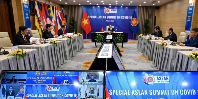 ASEAN、国際社会の分断懸念　首脳がコロナ対策でテレビ会議