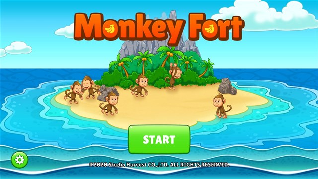 スタジオハーベスト、南国気分でサルを操るディフェンスゲーム『Monkey fort』をリリース　アタリの名作『Missile Command』をオマージュ