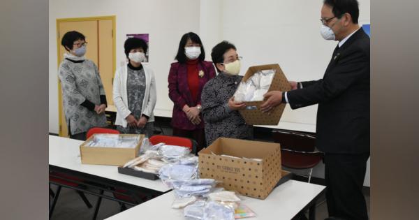 ガーゼや反物利用、手作りマスクを寄贈　京都・南丹の女性が270枚