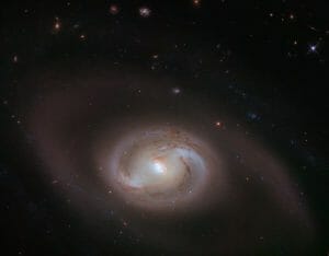 複数のリング構造と明るい中心核をもつ棒渦巻銀河「NGC 2273」
