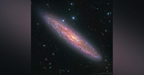 銀貨のような渦巻銀河「NGC 253」が見せるカラフルな姿