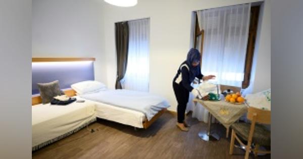 コロナ禍で三つ星ホテルがホームレス宿泊施設に「真のぜいたく」：時事ドットコム