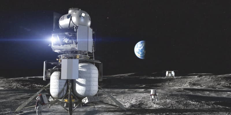 NASA有人月面着陸へ3社選定　24年、新ステーションは使わず