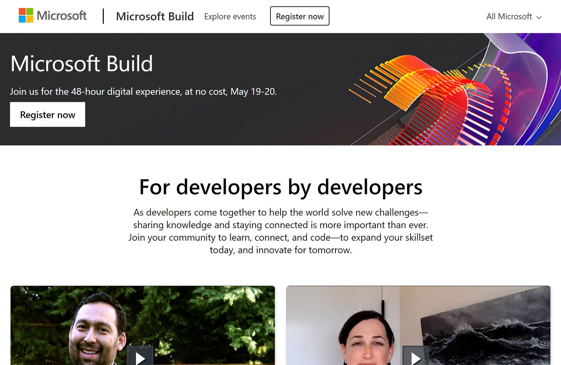 Microsoft、バーチャル「Build 2020」を5月19日から48時間、無料で開催へ