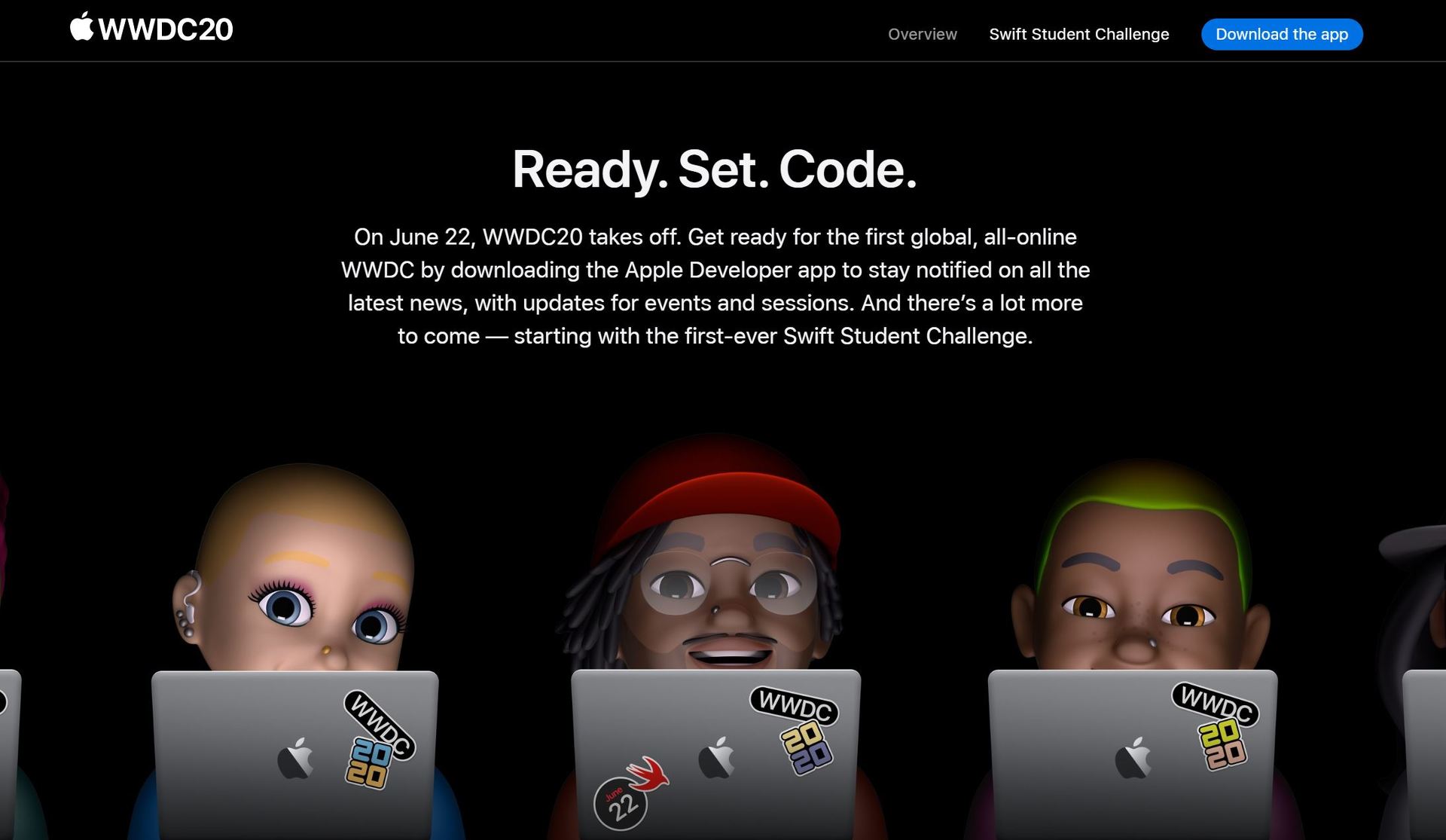 Apple、バーチャル「WWDC20」を6月22日から無料で開催　「Swift Student Challenge」も