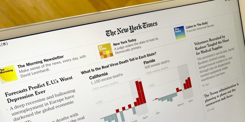 NYタイムズ、増収増益　1～3月期、電子版伸びる