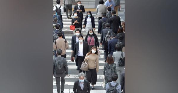 「連休前より人が多い印象」大阪駅周辺　通勤客らマスクつけ職場へ