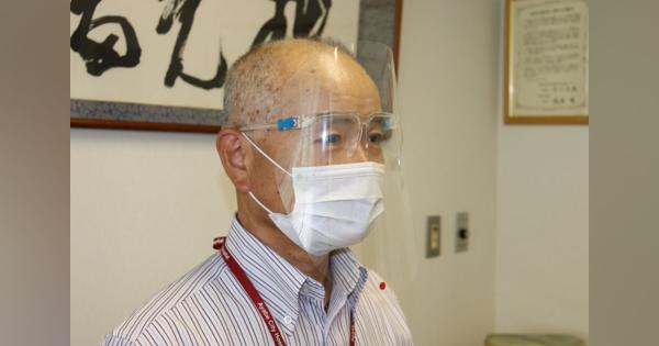 グンゼ、創業地の病院にフェースシールド寄贈　採算度外視の機能性素材で透明度高く