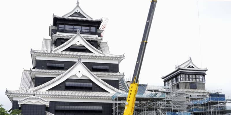熊本城の新見学通路公開　県外客は19日から
