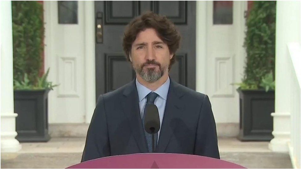 20秒以上の沈黙　カナダのトルドー首相、トランプ氏について意見求められ