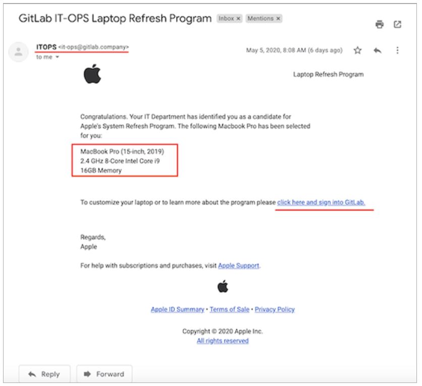 GitLab、セキュリティ演習で社員にフィッシングメール送信　10人が引っ掛かる