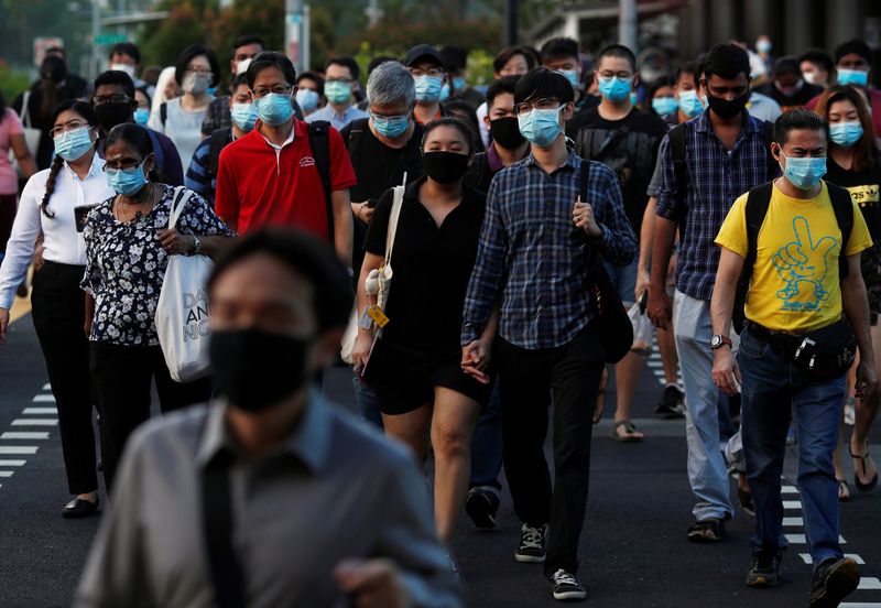 シンガポール、新規感染者の半数は無症状＝当局者